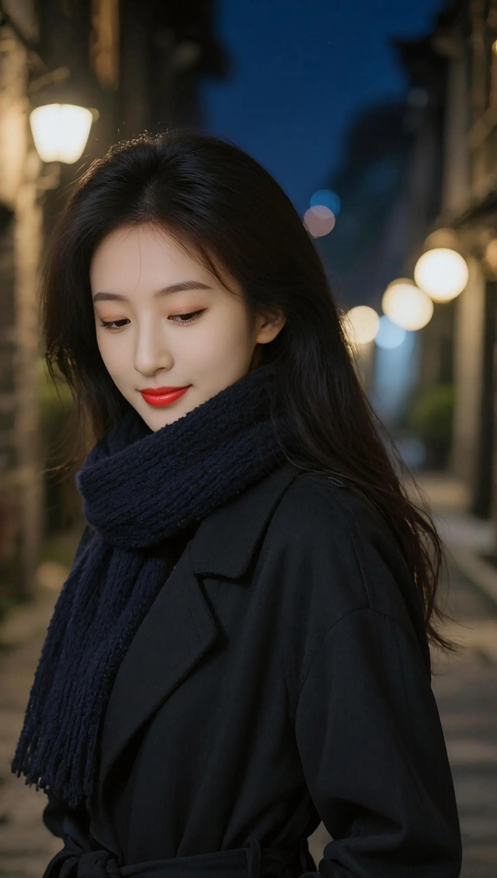 AI夜巷氛围感写真 ai创作