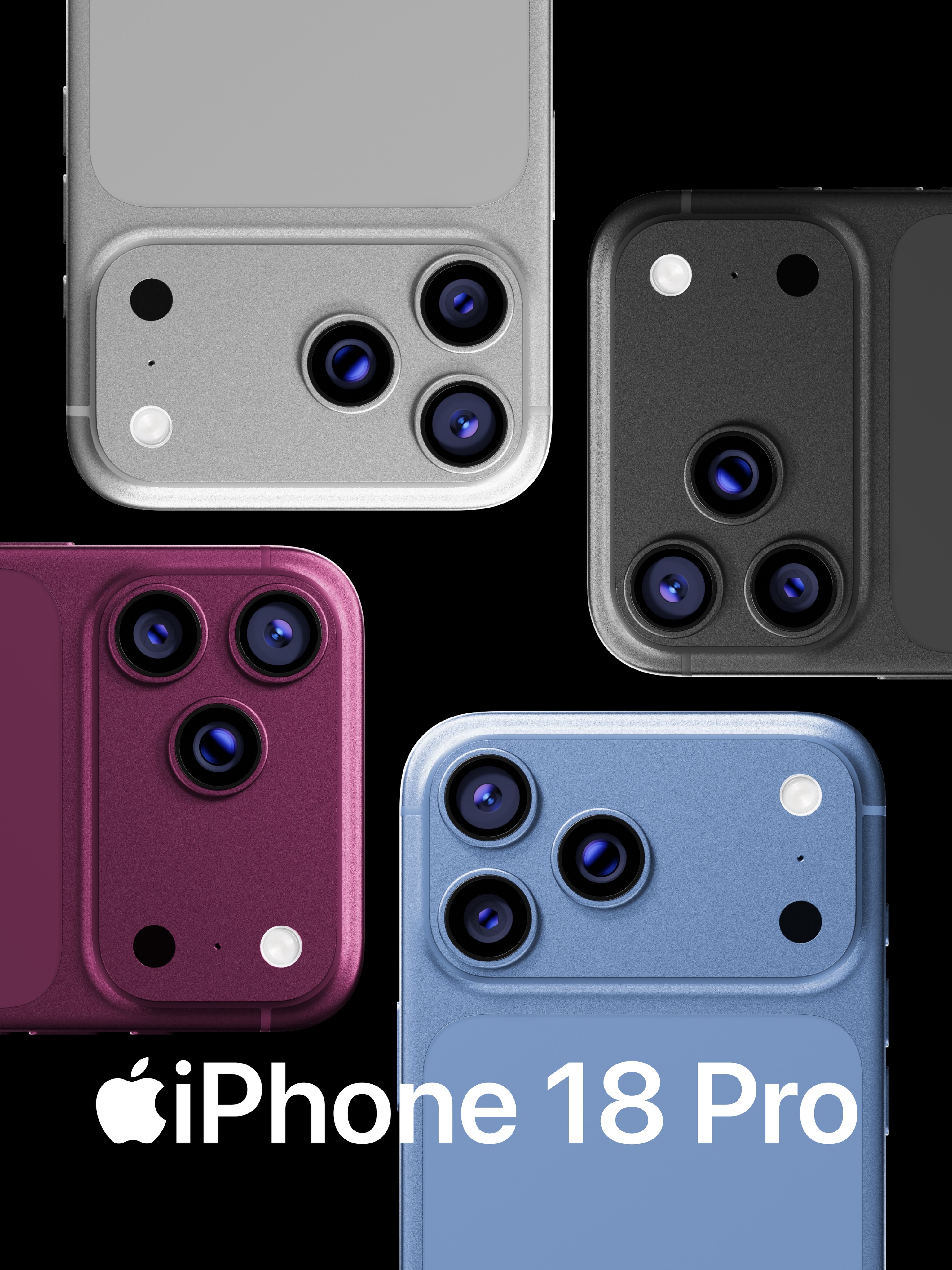 iPhone18Pro 配色银灰色和黑色中摇摆如果银色真的很灰的话那将是我人生中