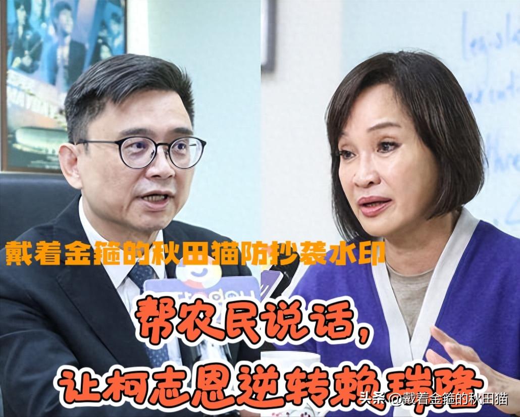 为农民说话帮助蓝营实现逆转！
柯志恩受益于凤梨释迦风波，一句“陆委会放马过来”人