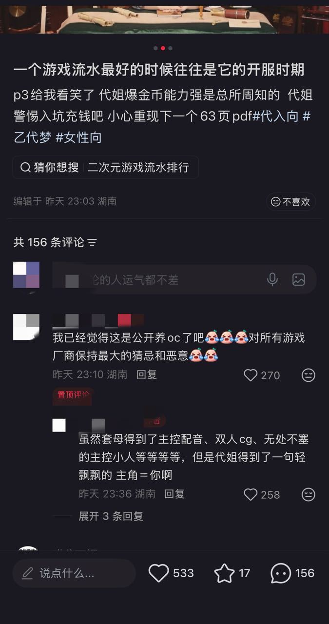 虽然夺夺得到了女主配音、双人cg、无处不塞的女主小人等等等等，但是你非代得到了一