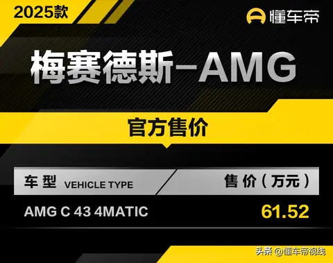 60万元人民币买个四缸的奔驰C43 AMG，不如上一代6缸，没有尊严。 ​​​