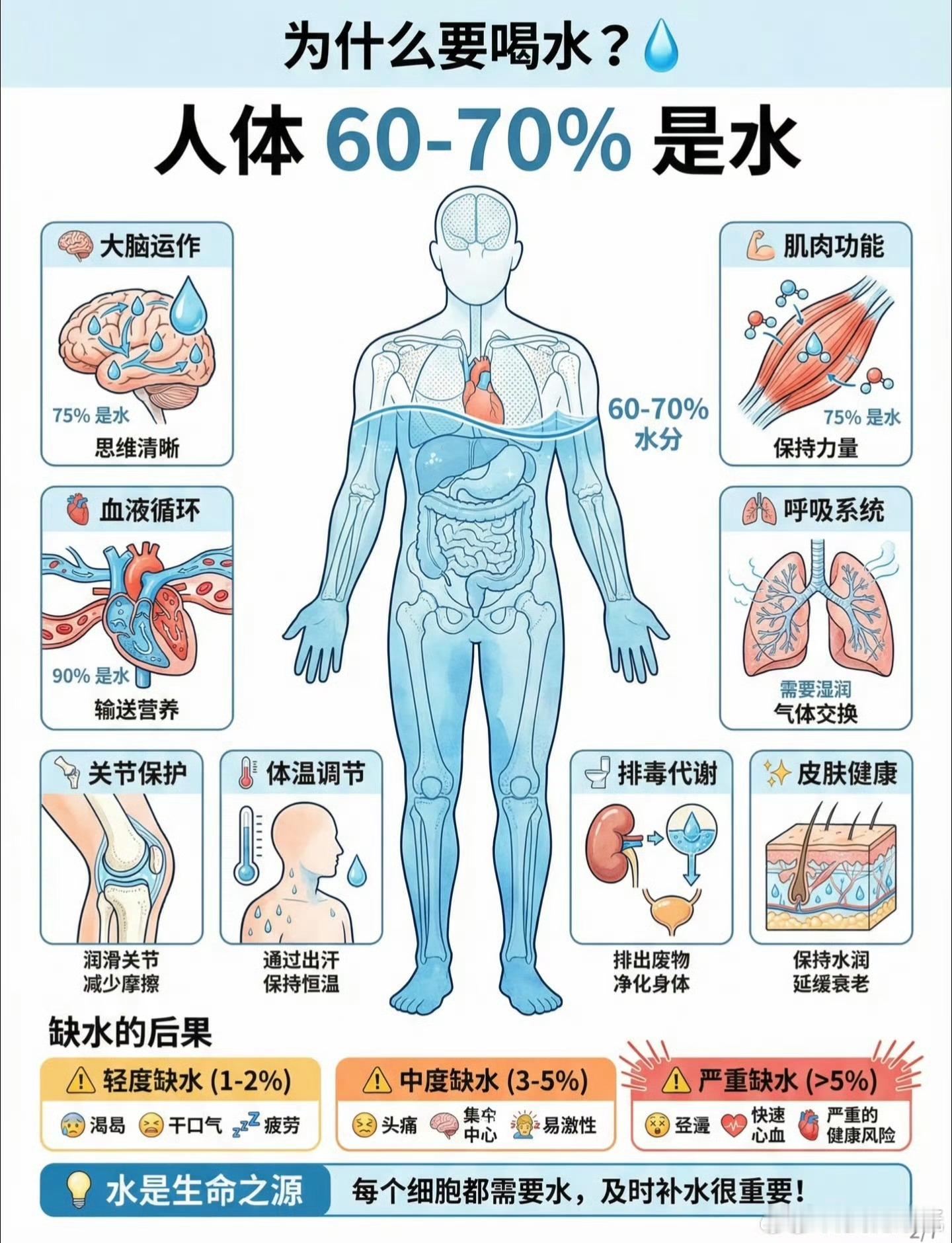 这句话让我决定每天多喝水了让它们开心一下！ 