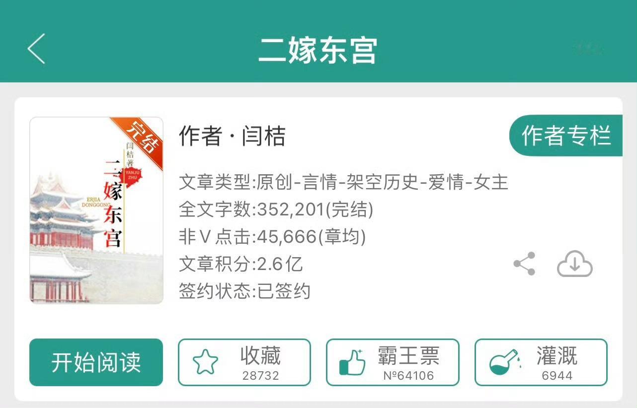 小说推荐：《二嫁东宫》 作者:闫桔简评：清醒洒脱二婚女vs心机绿茶太子爷，穿越，