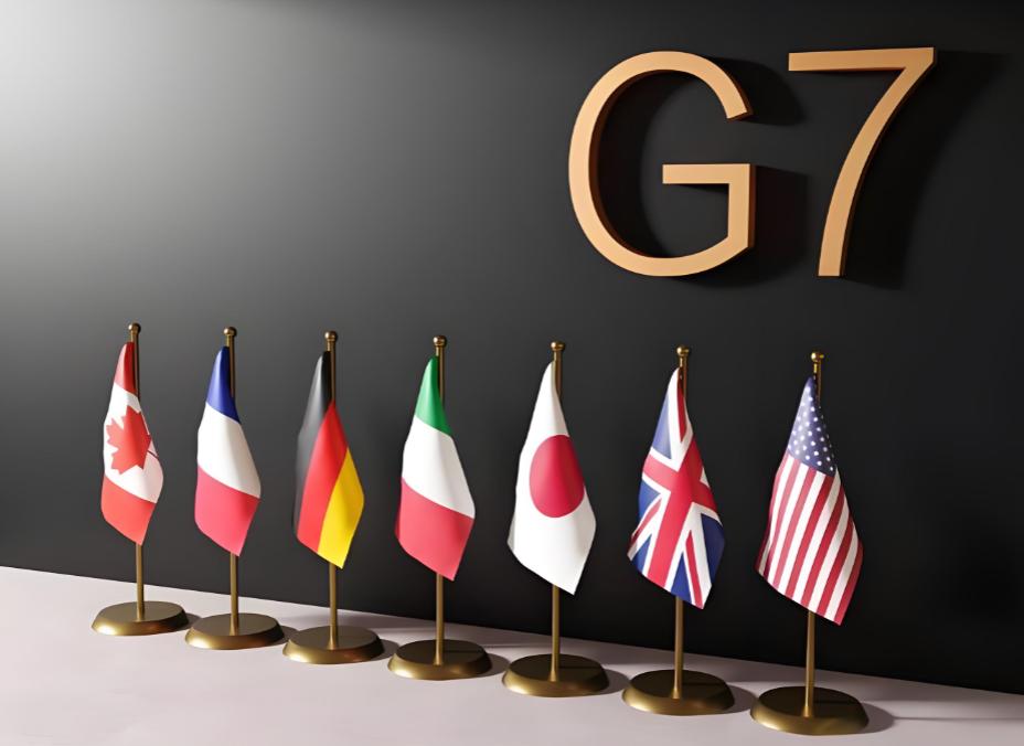 美国、德国、英国、法国、日本、意大利、加拿大发表联合声明，中国强烈反对。

先说