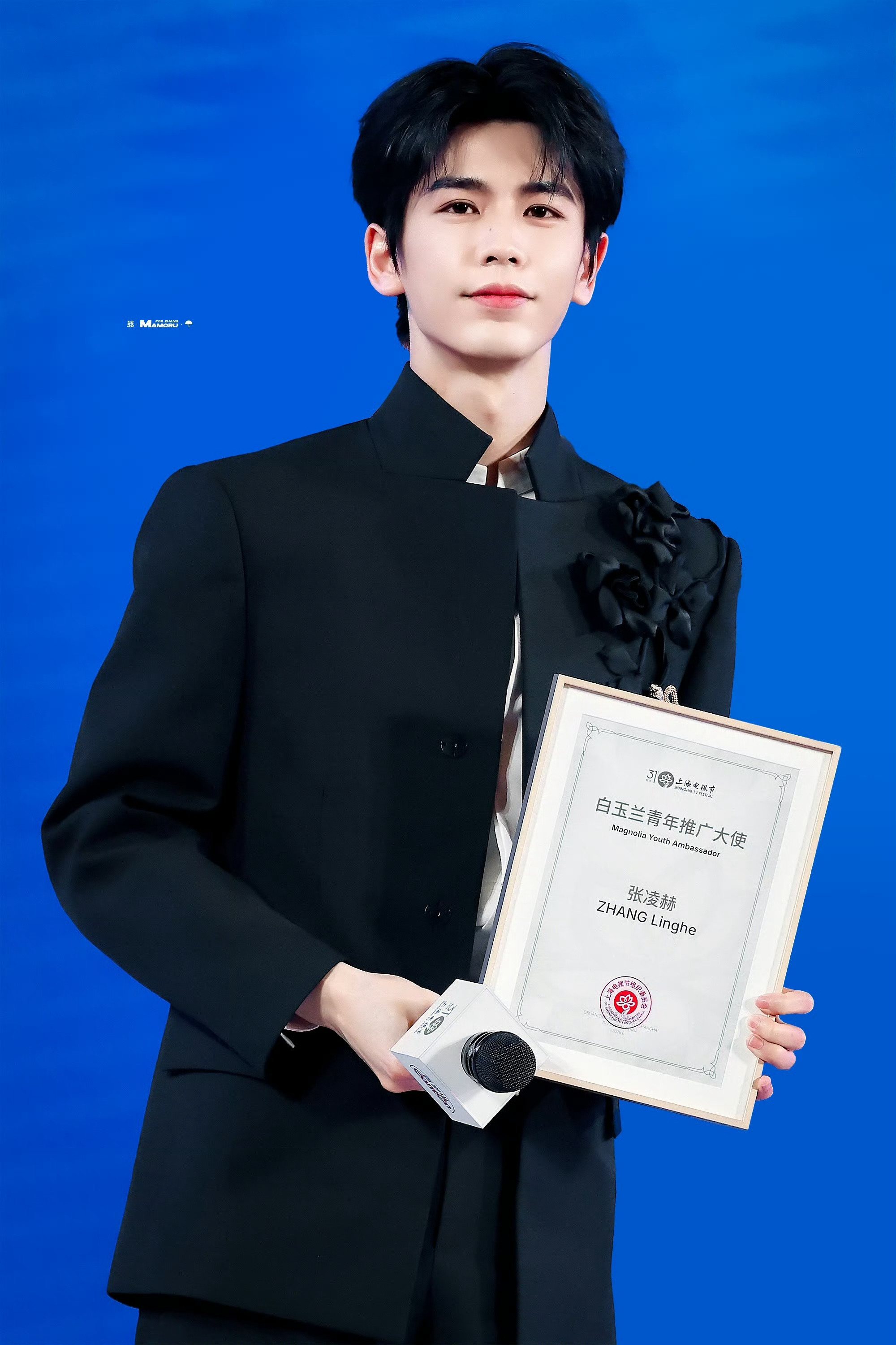 官宣青年演员张凌赫担任白玉兰青年推广大使，【95生花首位】✅，业内对张凌赫口碑角