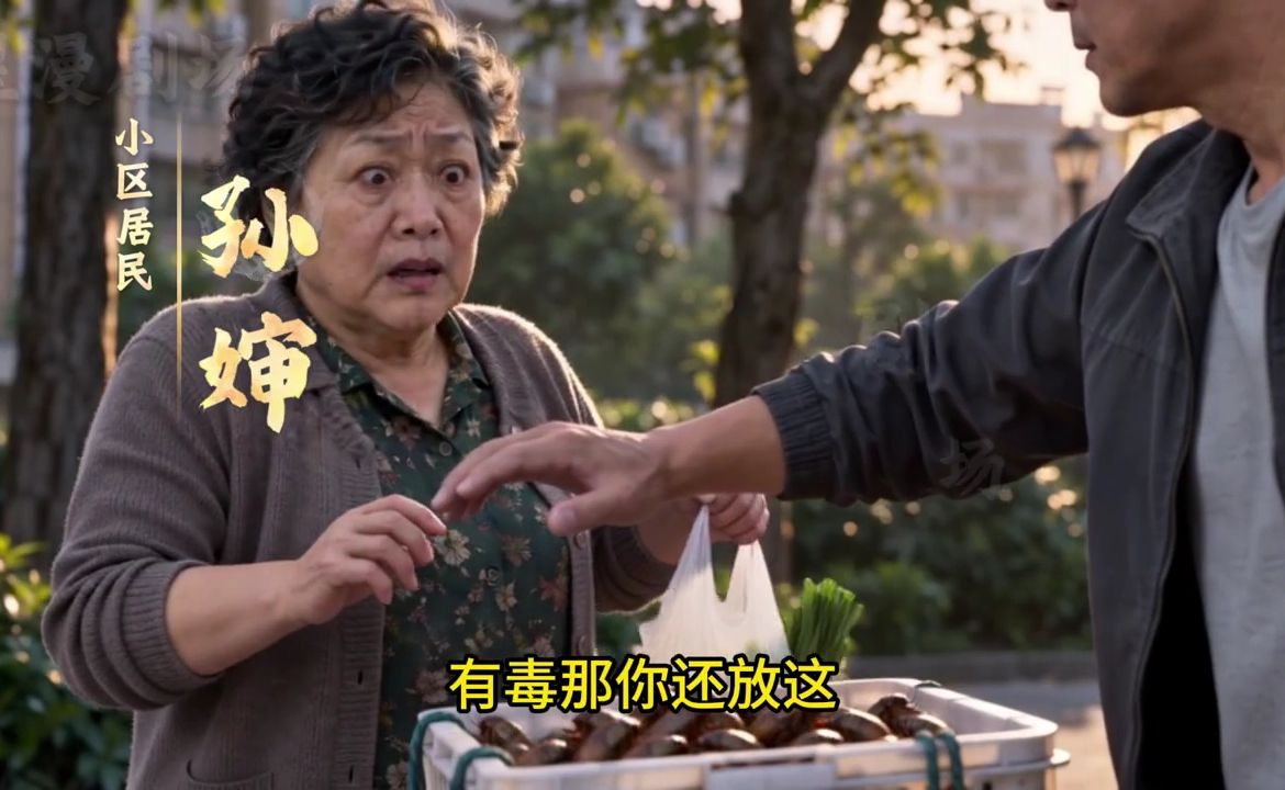 邻居拿走我的蝉，可她不知道这蝉吃不得! #AI漫剧