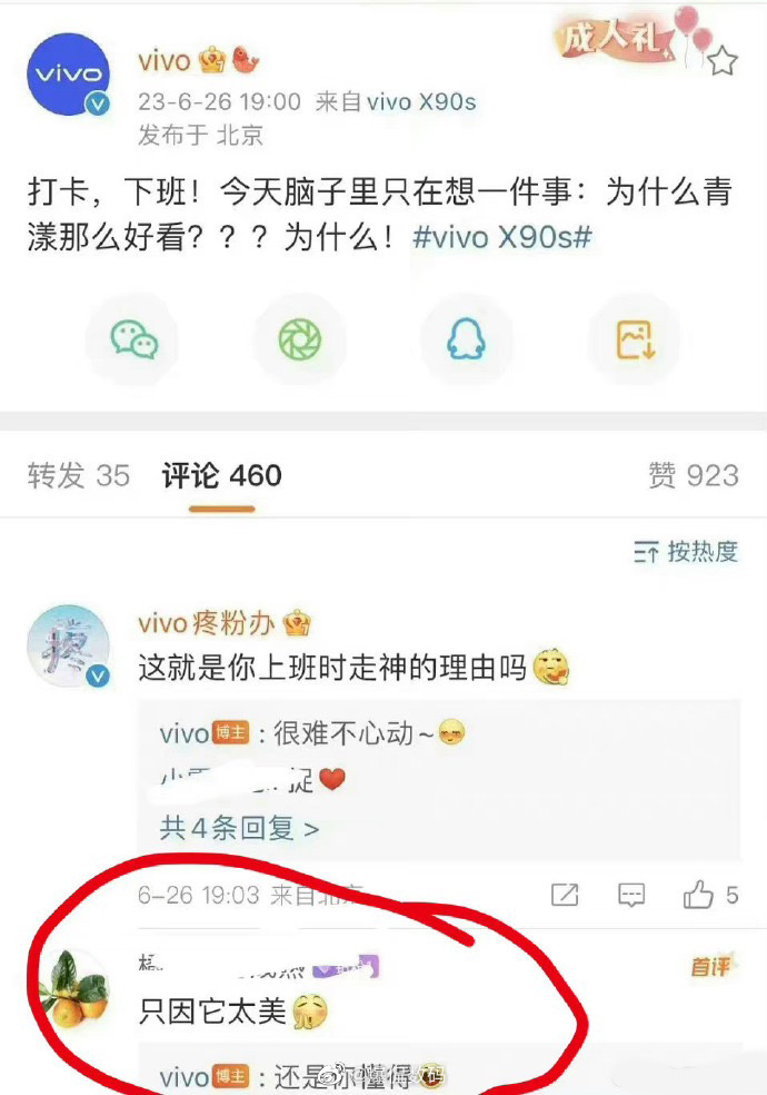 vivo摊上大事了！只因一句“只因它太美”，只因一句“还是你懂的”现在vivo官
