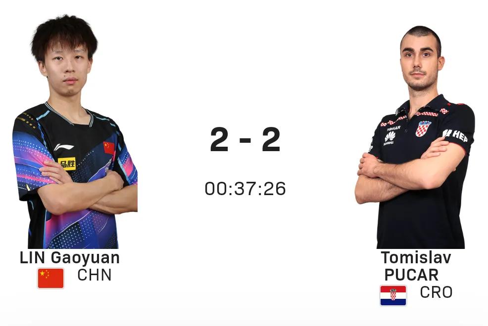 林高远首场2-2战平！
#澳门世界杯# 男子小组赛，林高远对阵普卡尔，两人经过四