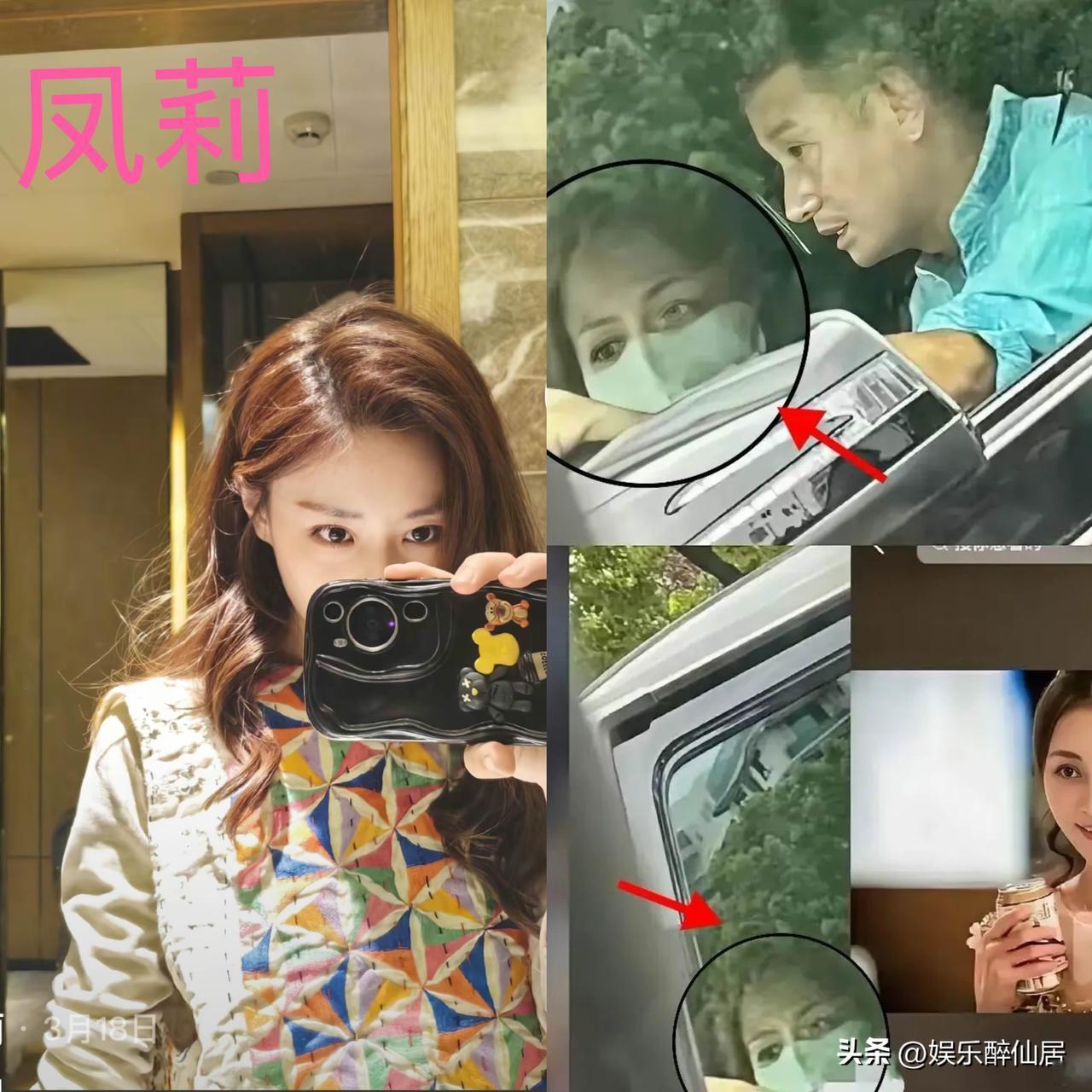 破案了！文章车里坐的不是姚笛，而是跟姚笛神似的一位演员，她叫凤莉！

看来文章还