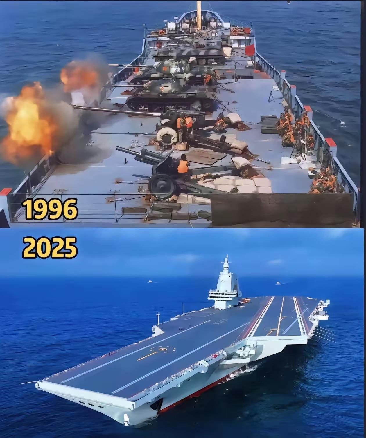 随着福建舰的入列，我们现在拥有三航母编队的国家，在全球排第二，美国依然最多航母，