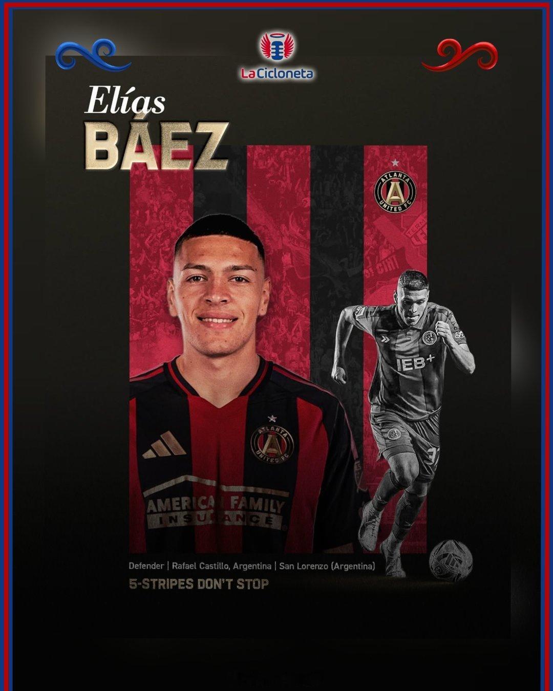 🚨 美职联亚特兰大联队（🇺🇸）正式宣布，埃利亚斯·巴埃斯正式加盟。📝 这