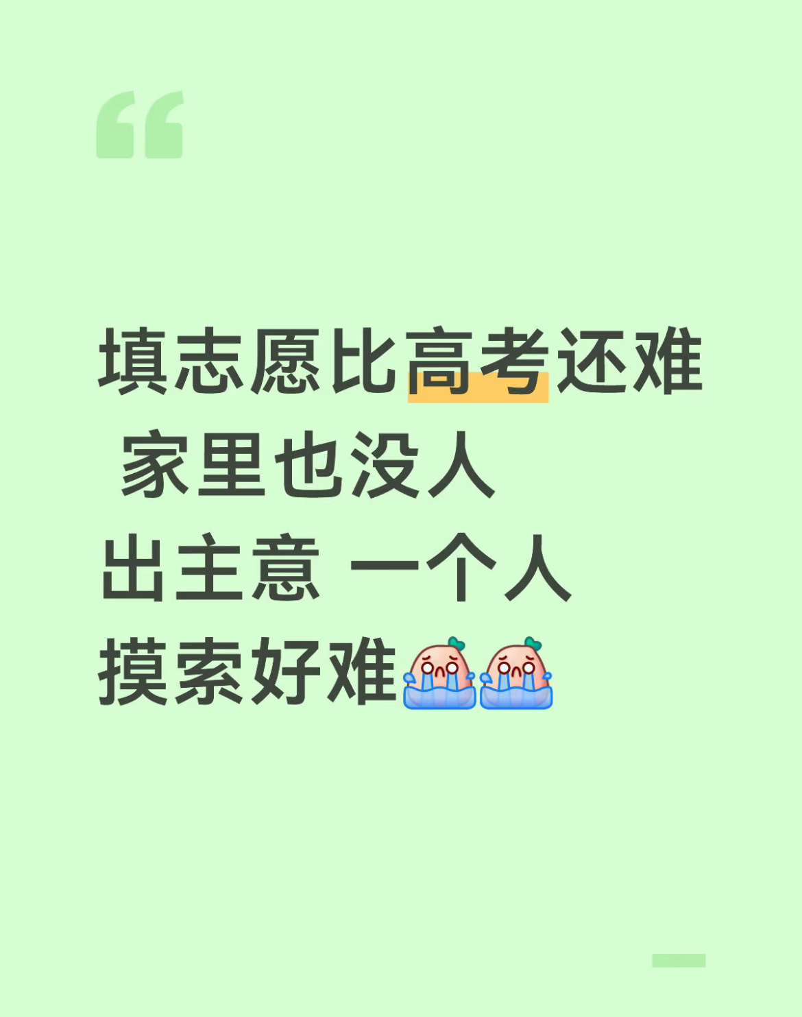 其实填志愿比高考还难。 