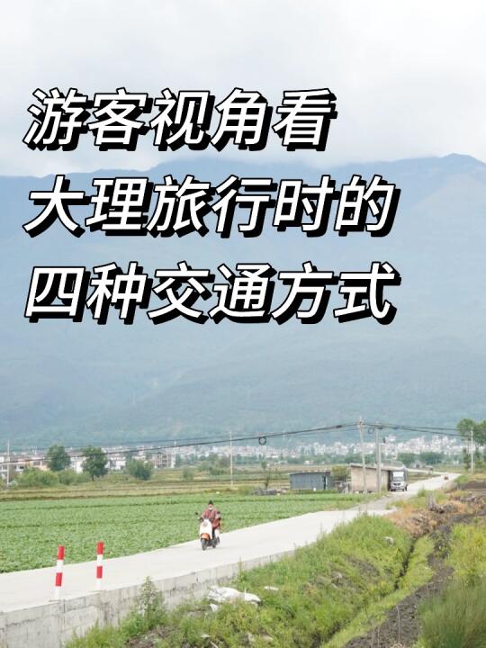 从游客视角看大理旅行时的四种交通方式🚘