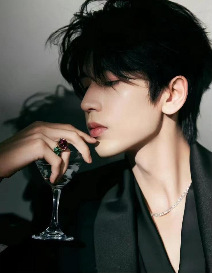 张凌赫硬曲配帅脸专属进行曲自带史诗大片质感，而张凌赫绝佳的身形骨相，让旋律里的压