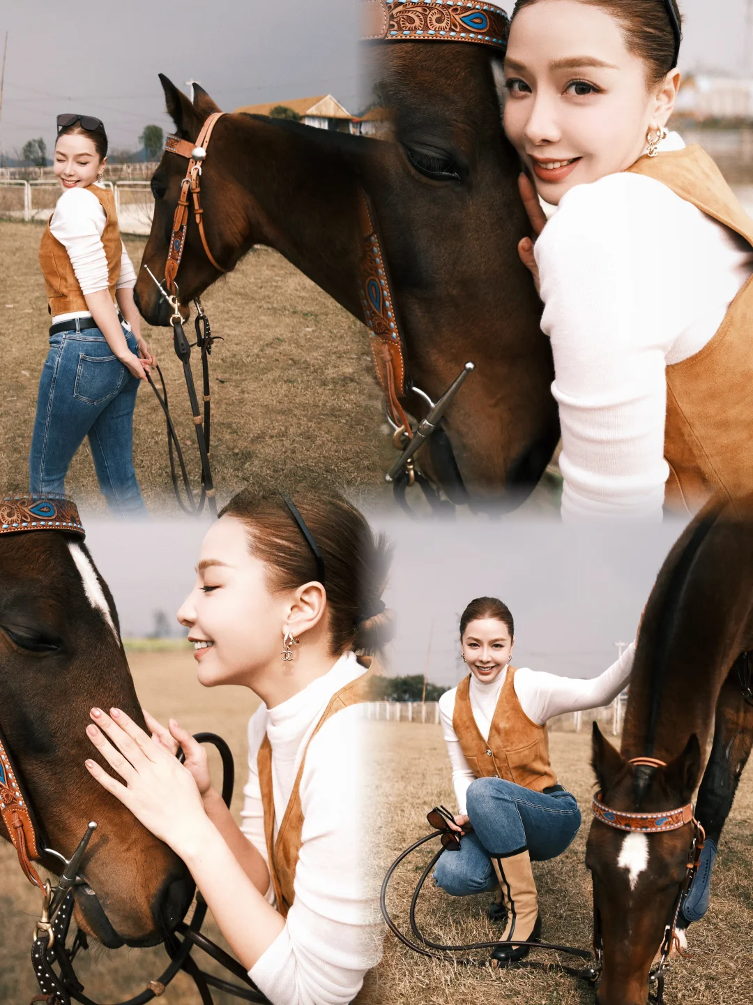 在马场邂逅了冬日暖阳