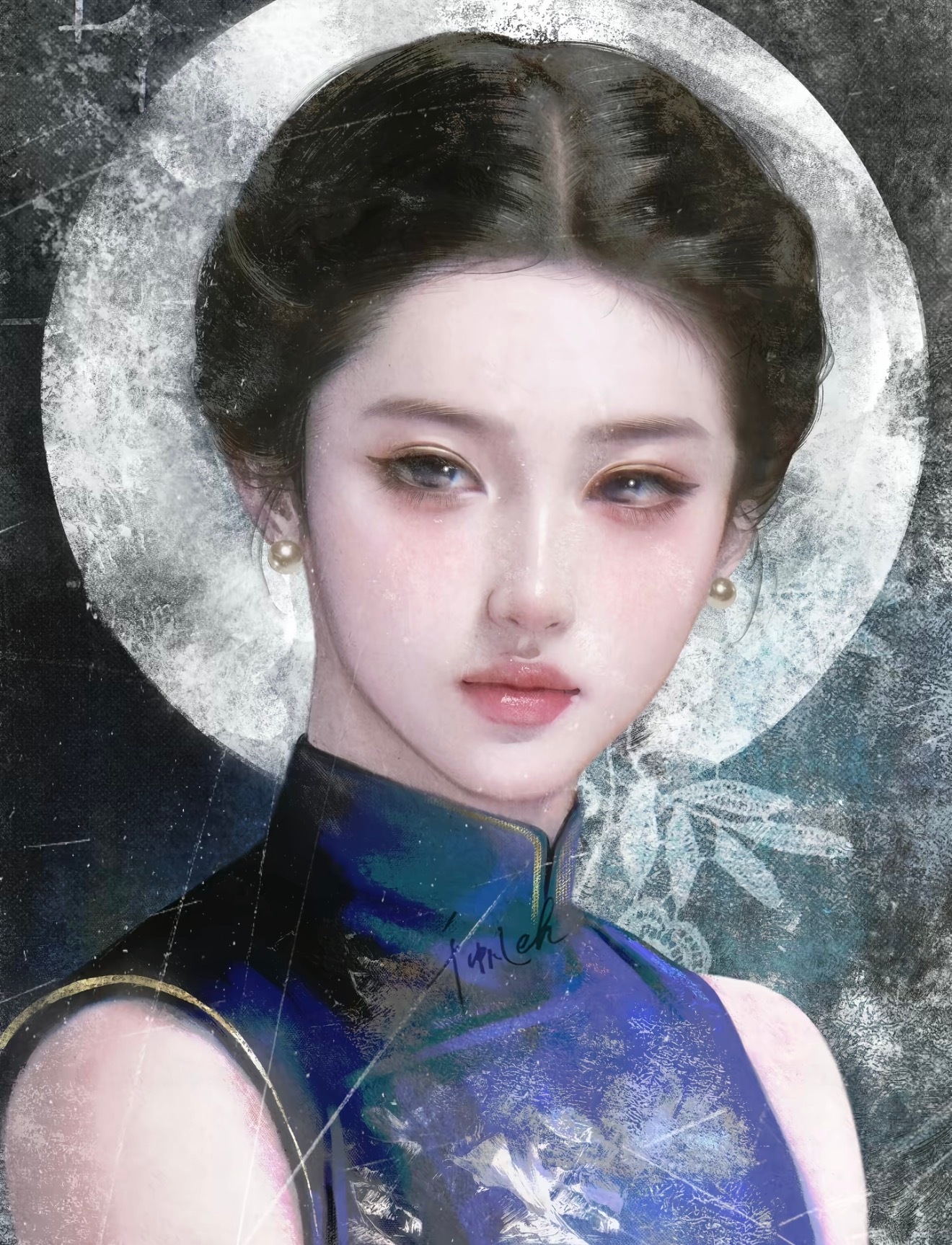 眼睛画的太传神了吧！菩提本无树，明镜亦非台。本来无一物，何处惹尘埃。 ​​​