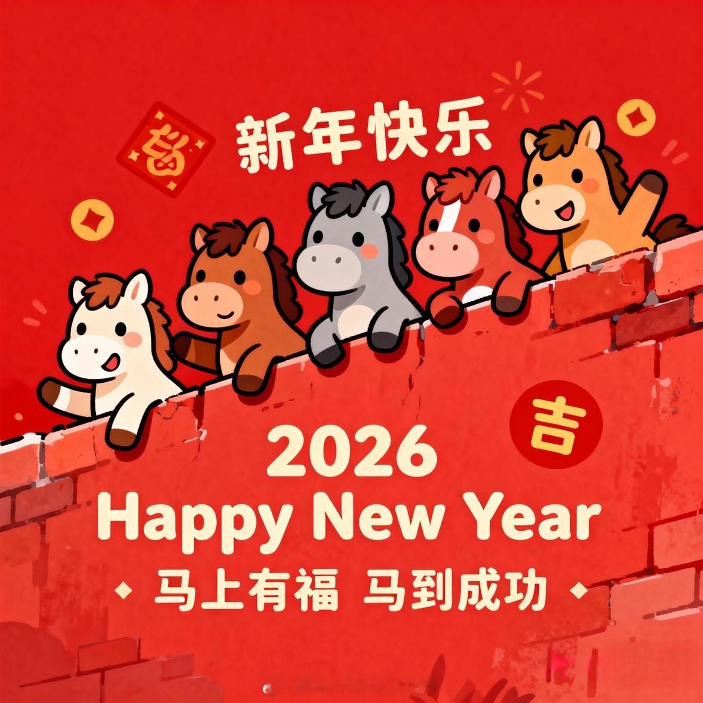 新年第一天，愿我们都能策马扬鞭，奔赴热爱！ 
