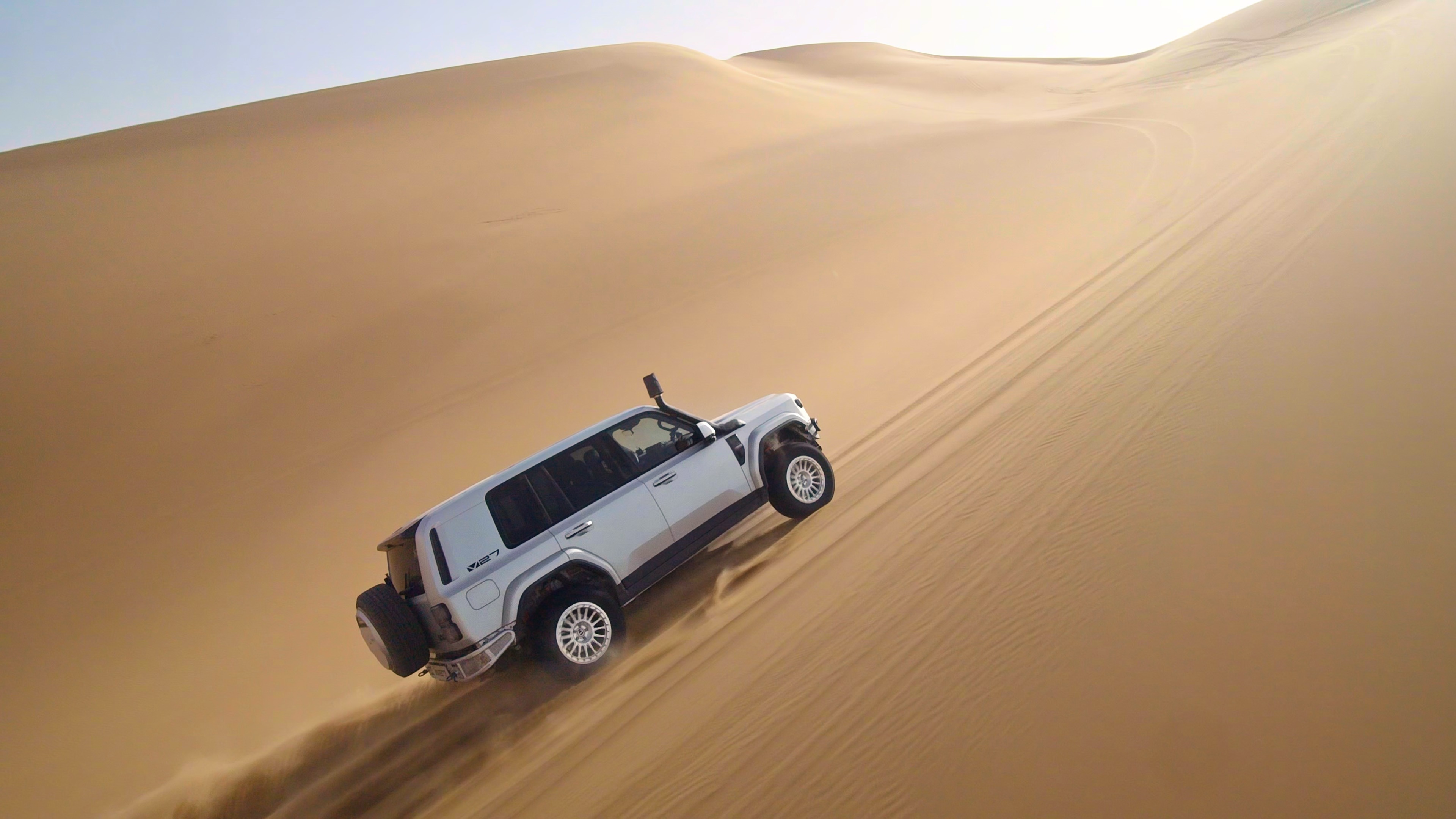 不带大梁能穿越N39吗iCAR V27：可太能了~近日iCAR V27成功穿越沙