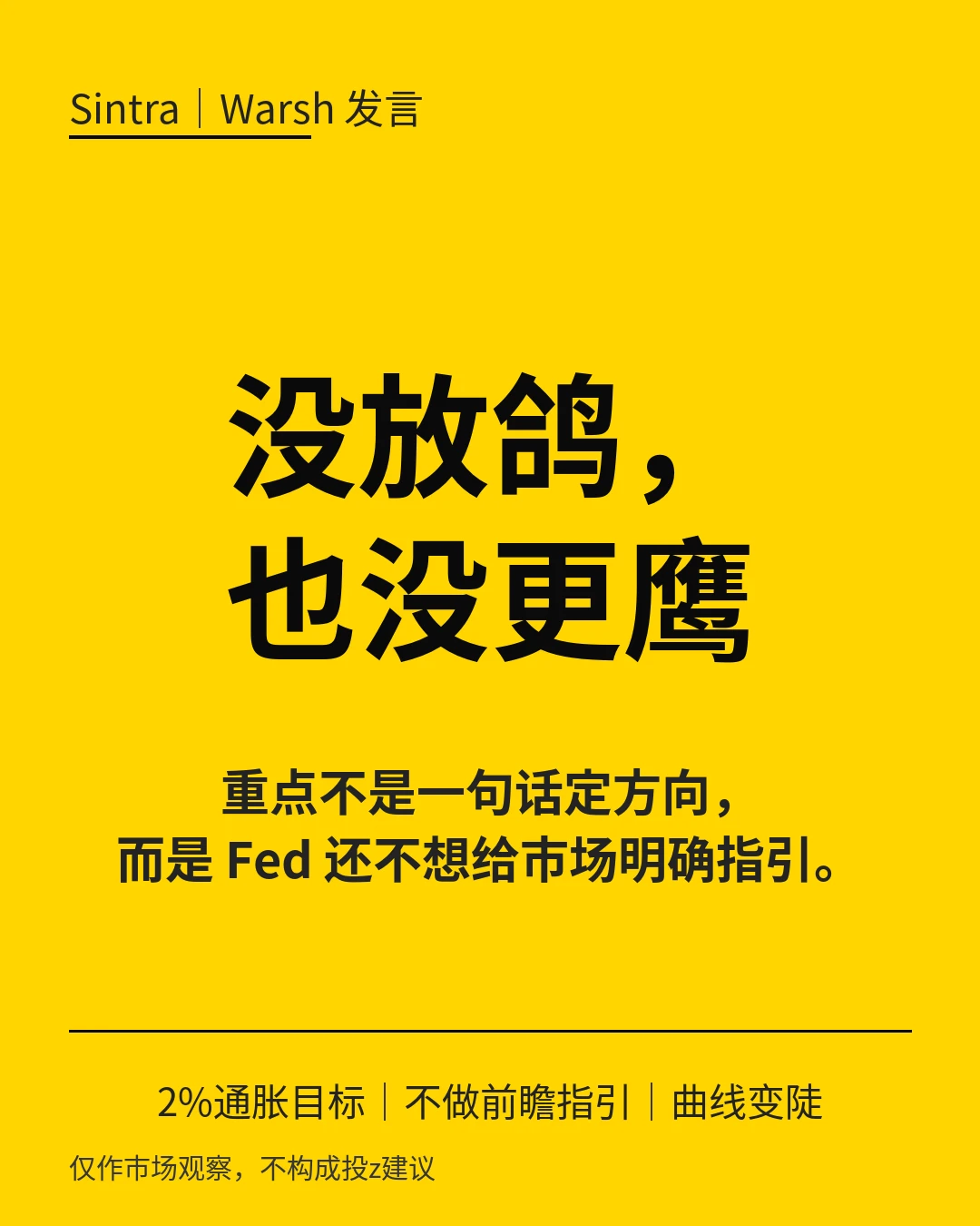 To Dovish or To Hawkish 这是个问题