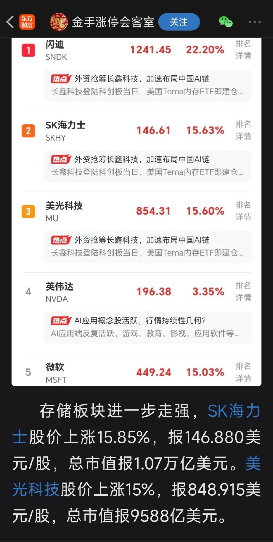 隔夜美股存储全线暴涨，A股今日全天走势预判
 
一、先拆解隔夜美股核心信号
 