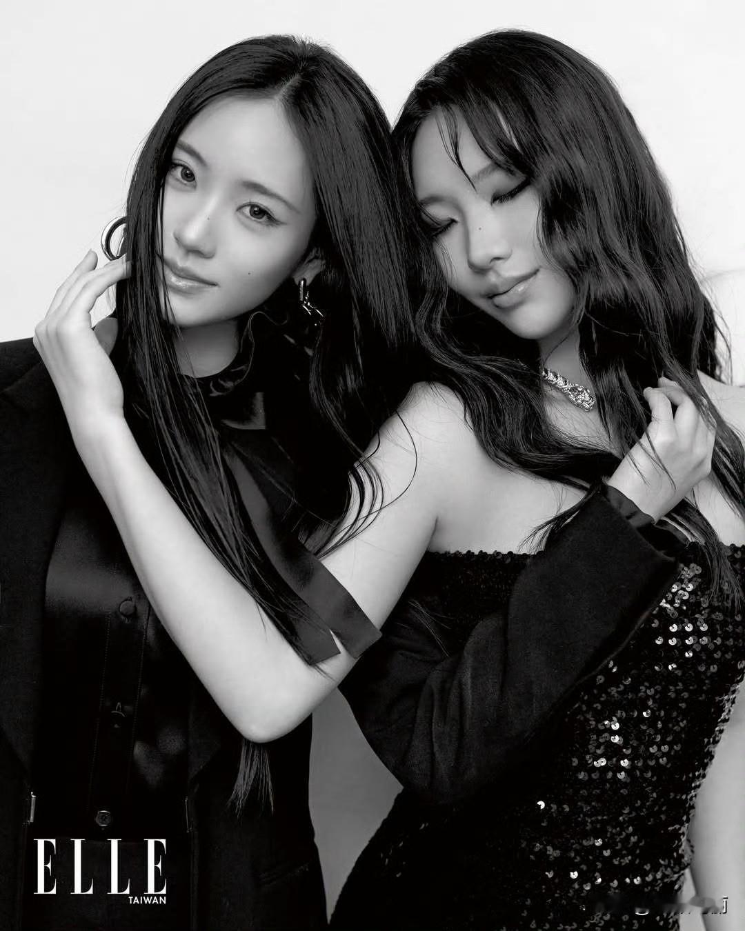 OMG！姐妹合体！许曦文Elly、许韶恩Lily等台湾ELLE二月号封面。小S真