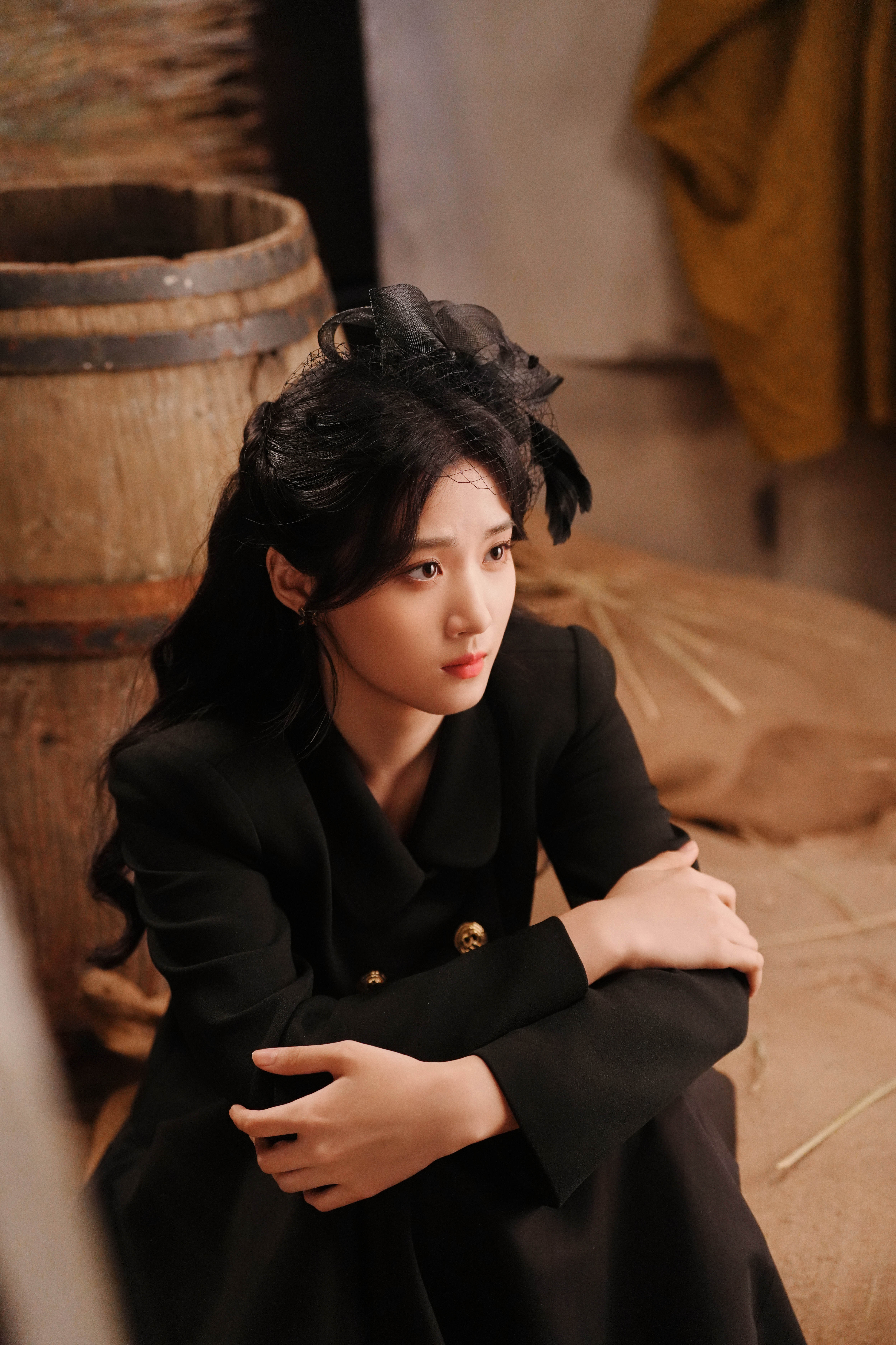 卢昱晓 《轧戏》胡羞☽ 剧照（gb+gzs+噜）-民国-黑衣+纱帽🎩🎩🎩 