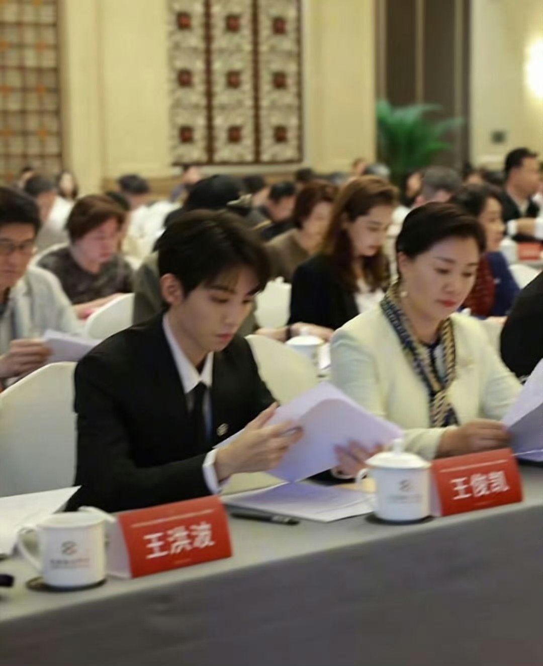 王俊凯参加文联文艺志愿服务工作会议王俊凯参加中国文联文艺志愿服务工作会议 原来高