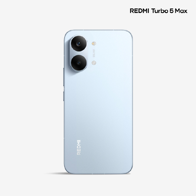REDMI Turbo 5 Max外观公布了大 R 角极窄边框，CNC 金属中框