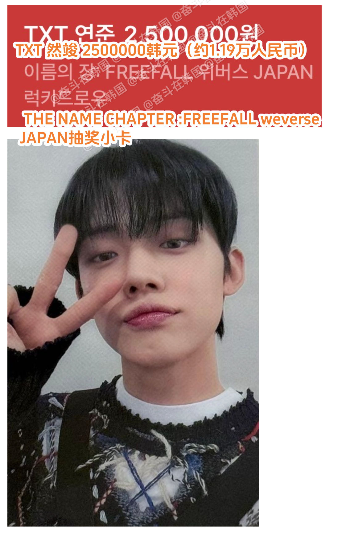 2025年韩国phocamarket上售价最高的小卡 海外新鲜事热点现场