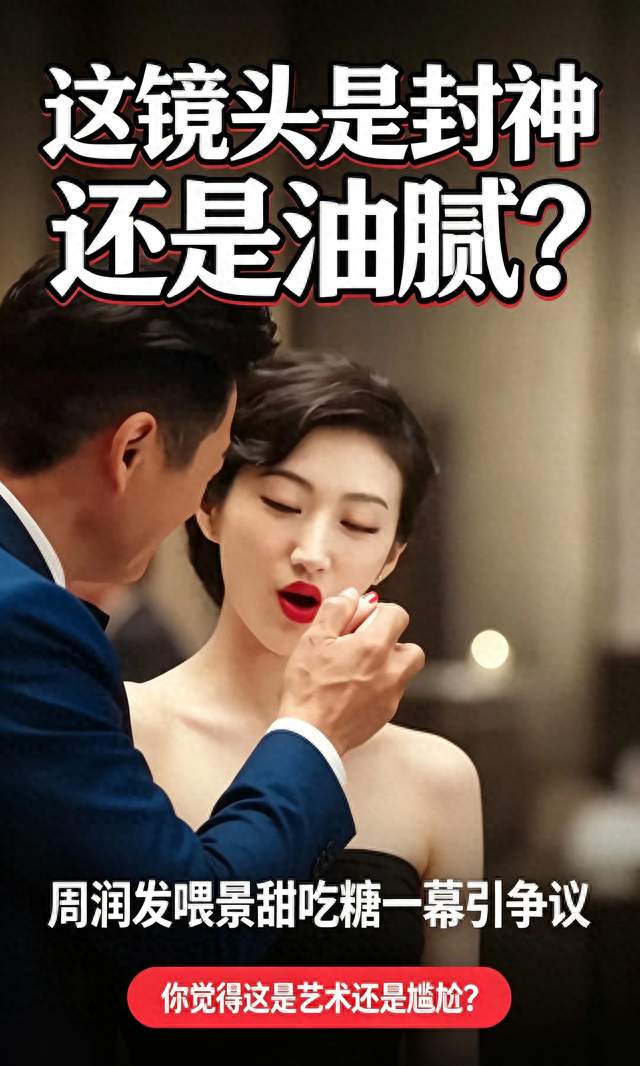 周润发喂景甜吃糖镜头，是封神名场面，还是过度暧昧？