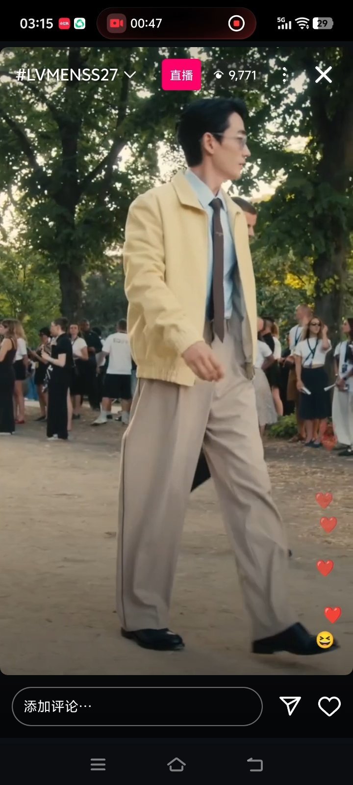 来了朱一龙lv春夏27男装秀