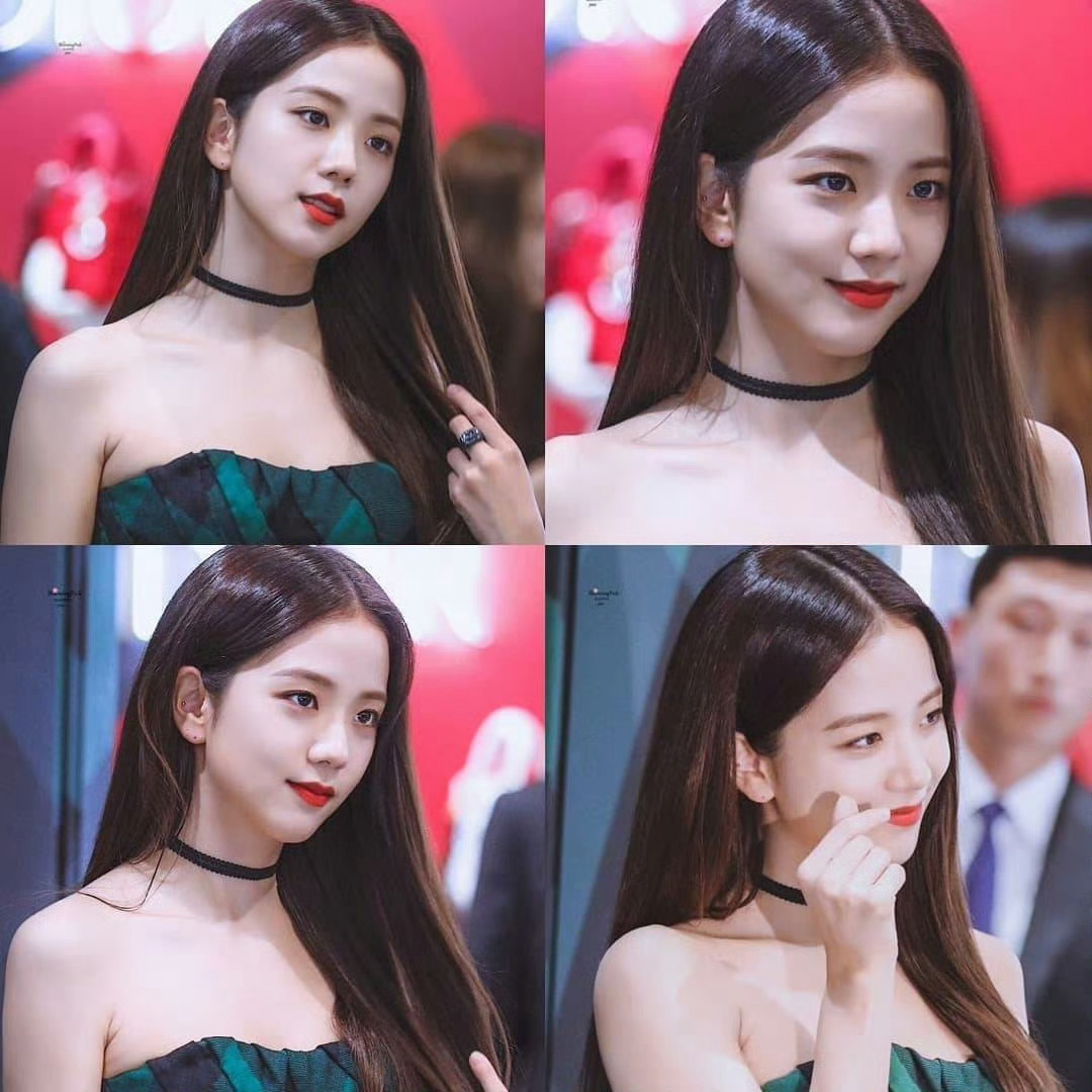 金智秀Dior路透金智秀绿裙呢女神19年的绿裙子～ ​​​