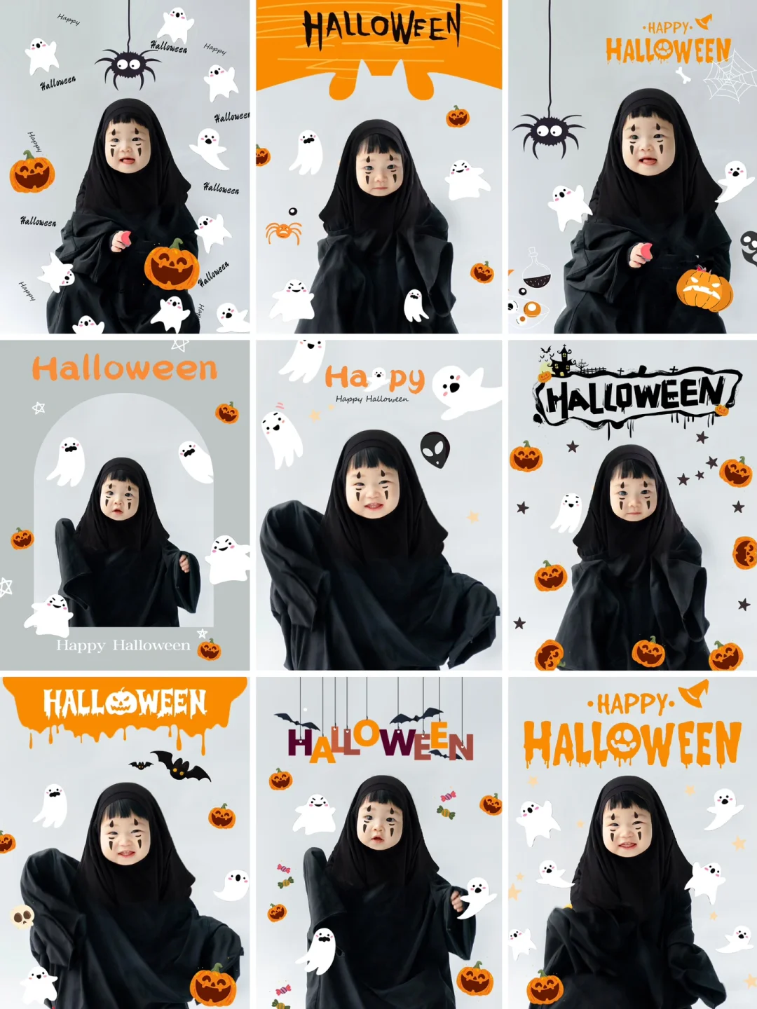 0⃣️元在家拍万圣节🎃宝宝创意照！泰可爱啦！