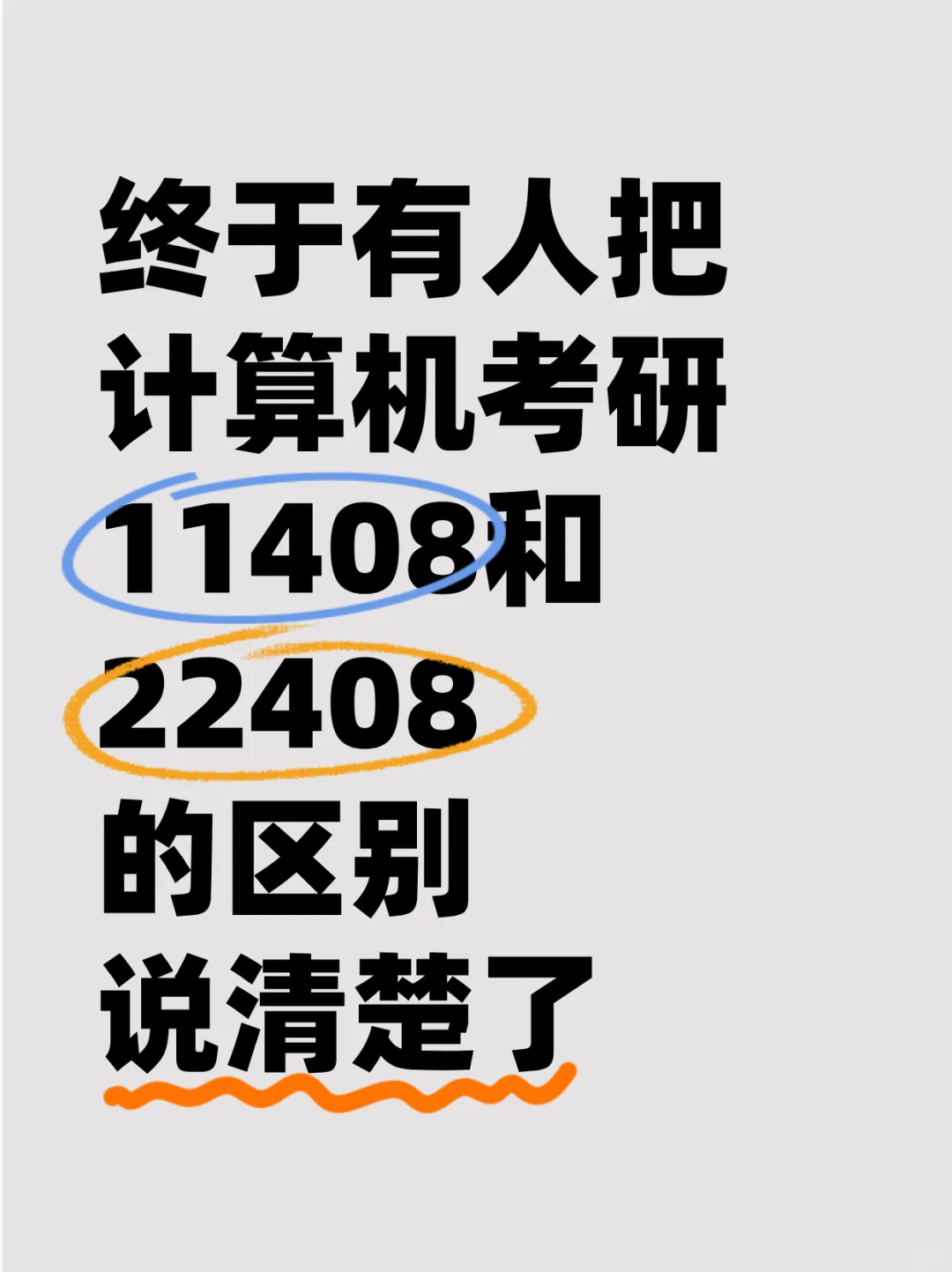 考研党必看|11408与22408有什么区别