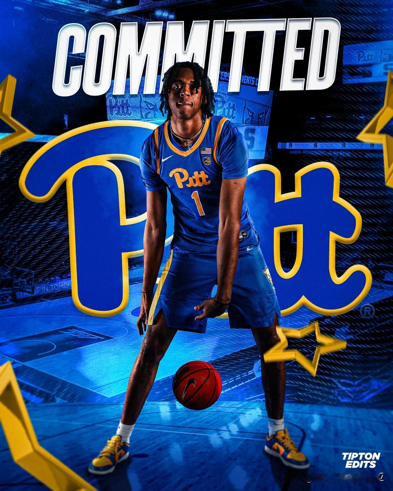 四星前锋Chase Foster宣布承诺NCAA男篮 匹兹堡大学，身高6-10=