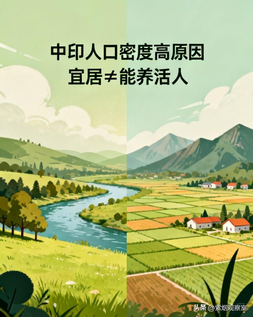 西欧气候更宜居，为啥中印却成全球人口最多最密的地区？
 
不得不承认，单看气候和
