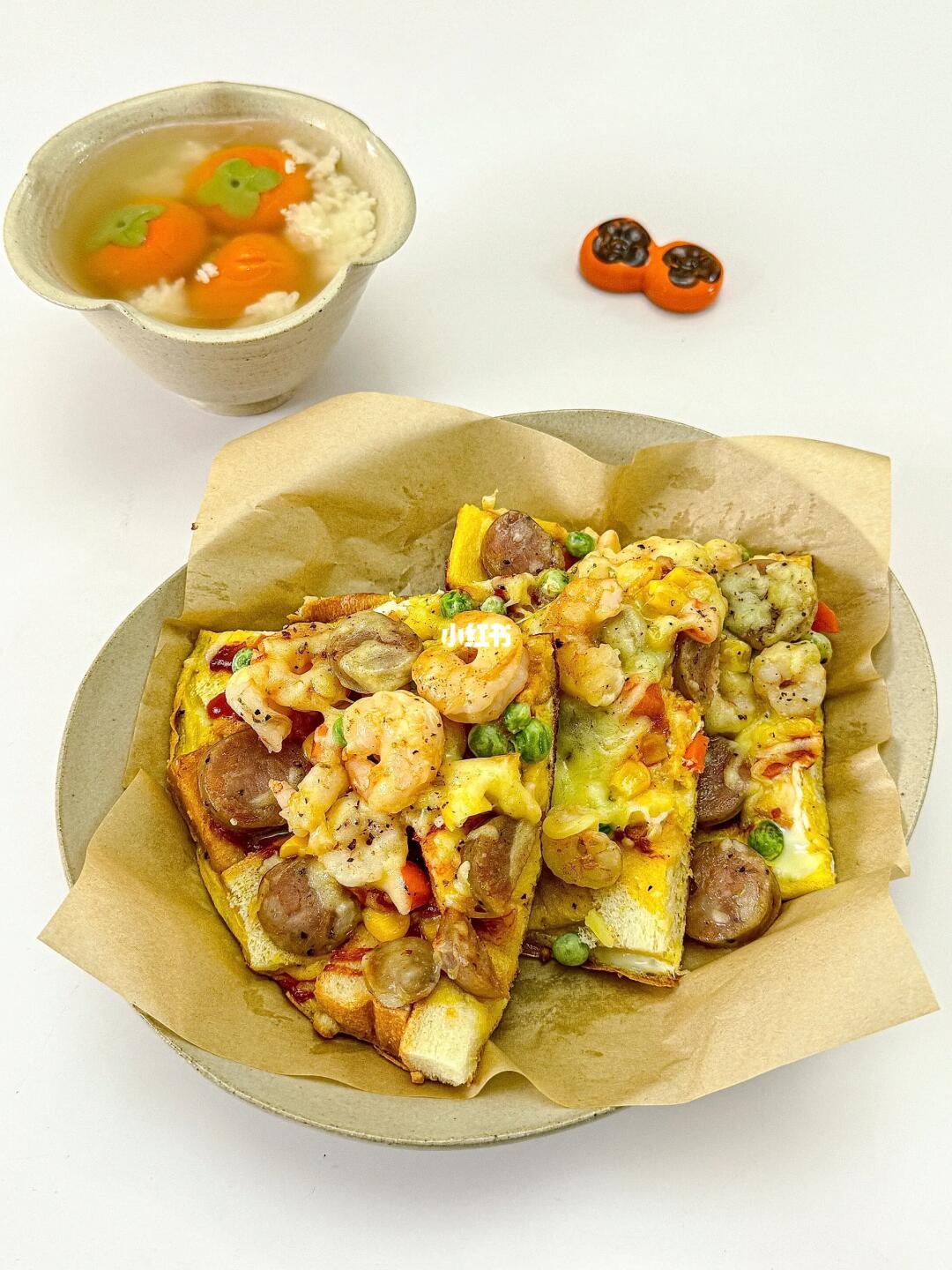 吐司披萨 | 🍕免烤箱懒人披萨