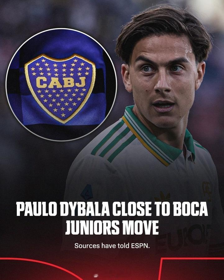 国际米兰 据ESPN消息，32岁的迪巴拉已与博卡青年达成初步协议，将在今年6月与