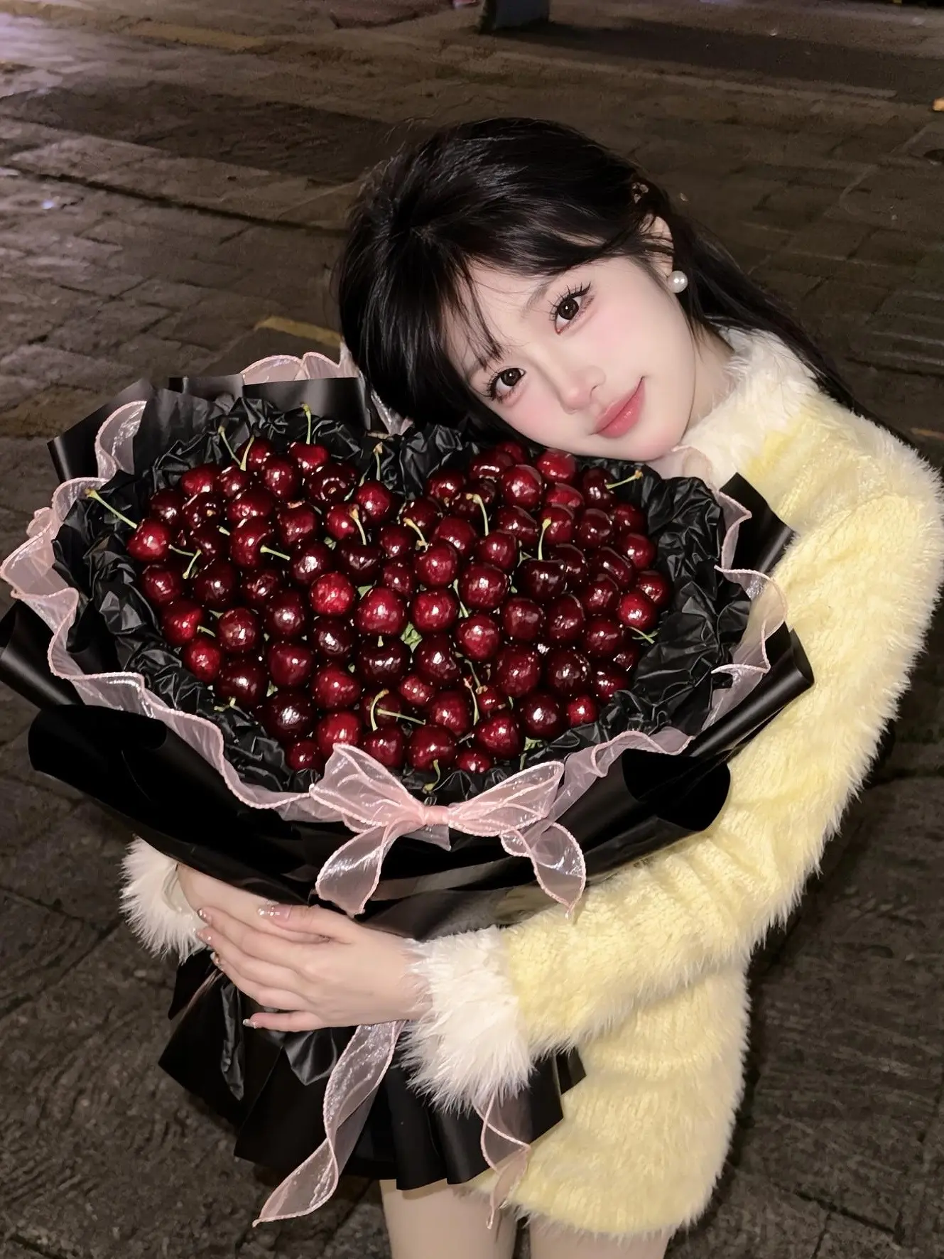 2月14想要一束车厘子花🌷  甜心车厘子写真