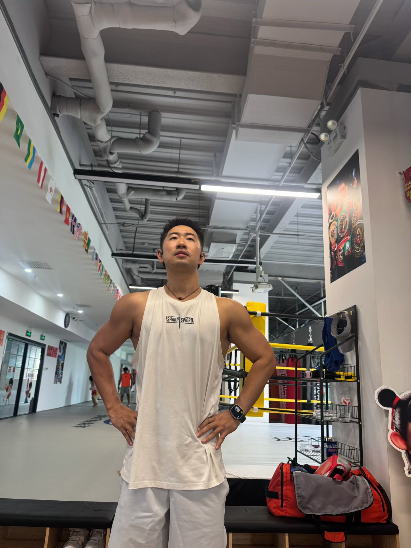 术后终于可以力量训练了，100天薄肌训练打卡开始，希望能回复到以前的状态[嘻嘻]