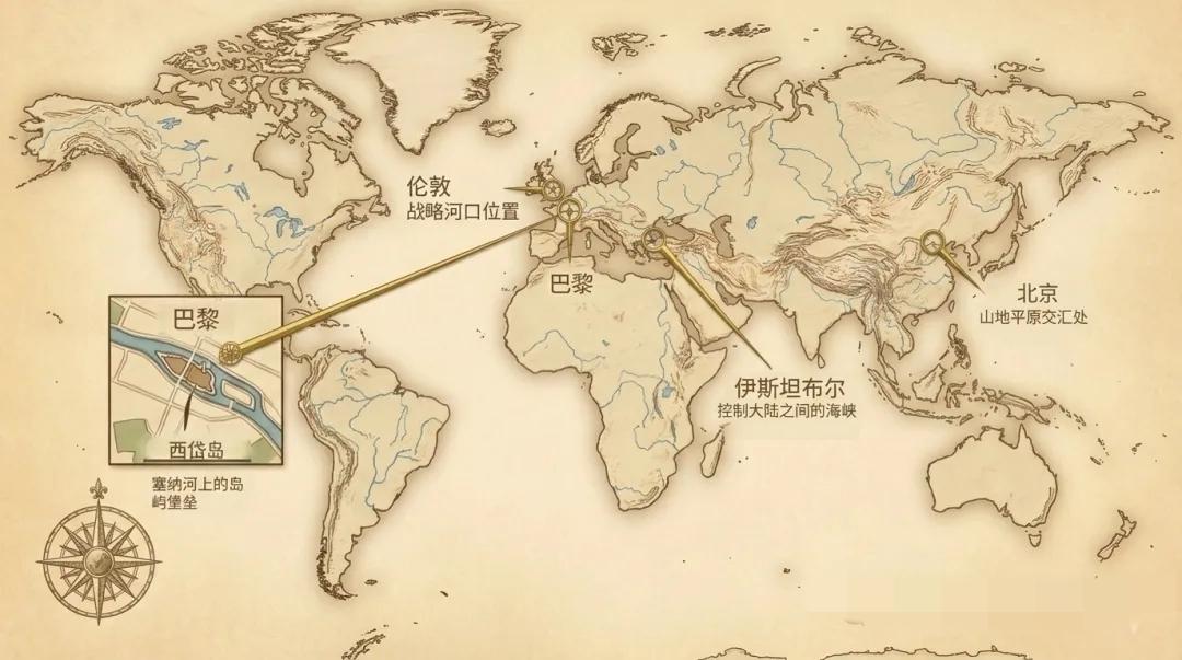 这种地理上的“宿命感”，最明显地表现在水系的精准切割上。注定成为首都[捂脸][捂