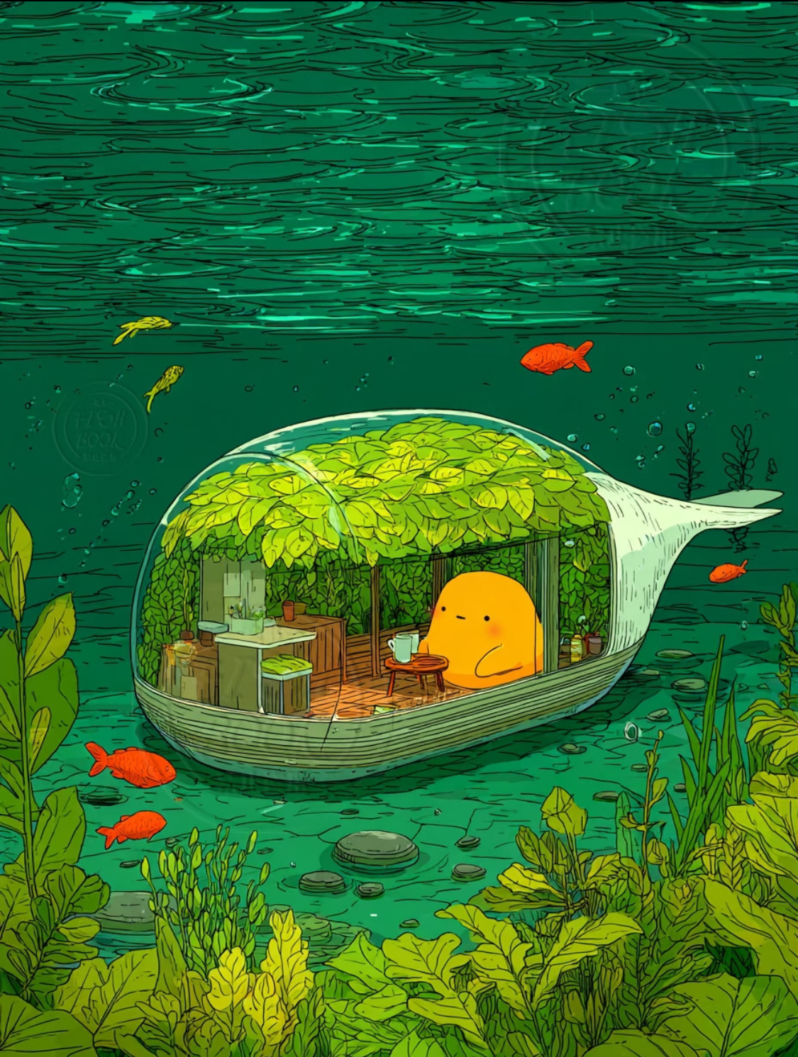 审美提升丨居鲸 🐳 住进海底🌊国漫插画次元星火计划 ​​​