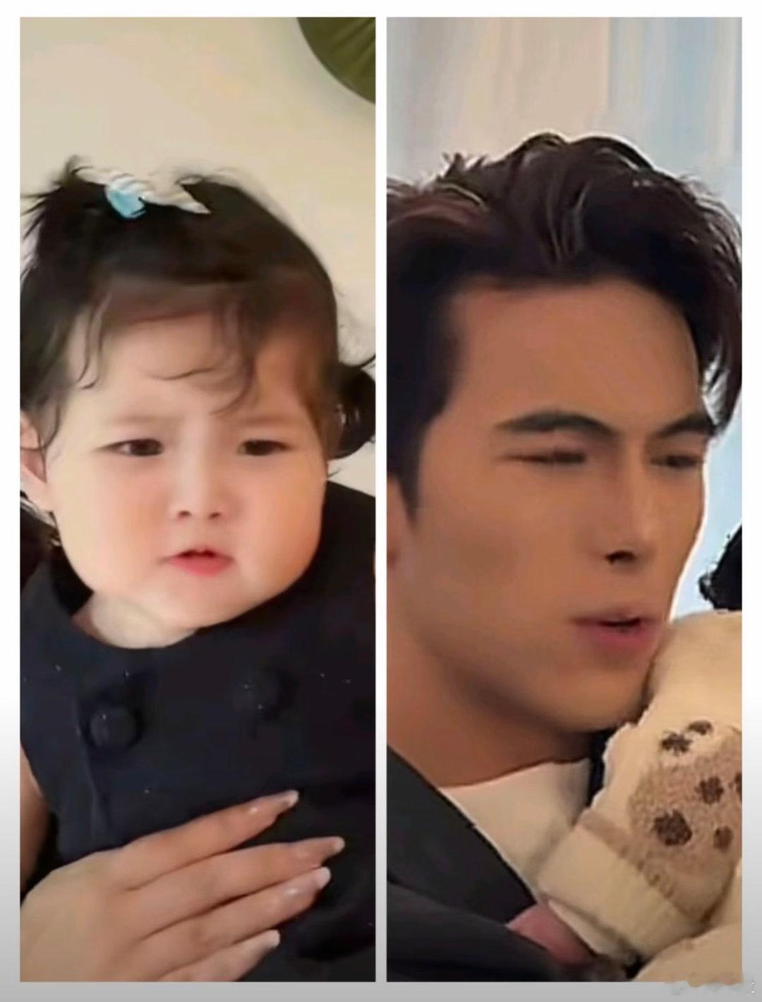 宋浩然自曝与女儿做了亲子鉴定优米得亏是随宋浩然，看这小表情一样一样的，其实韩安冉