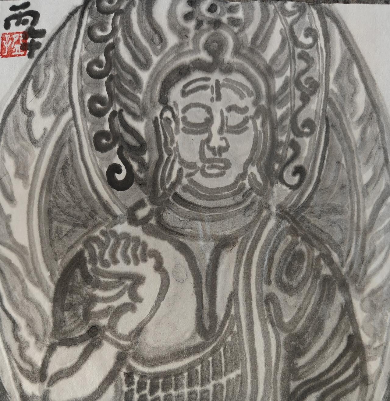 碗子的纸片水墨