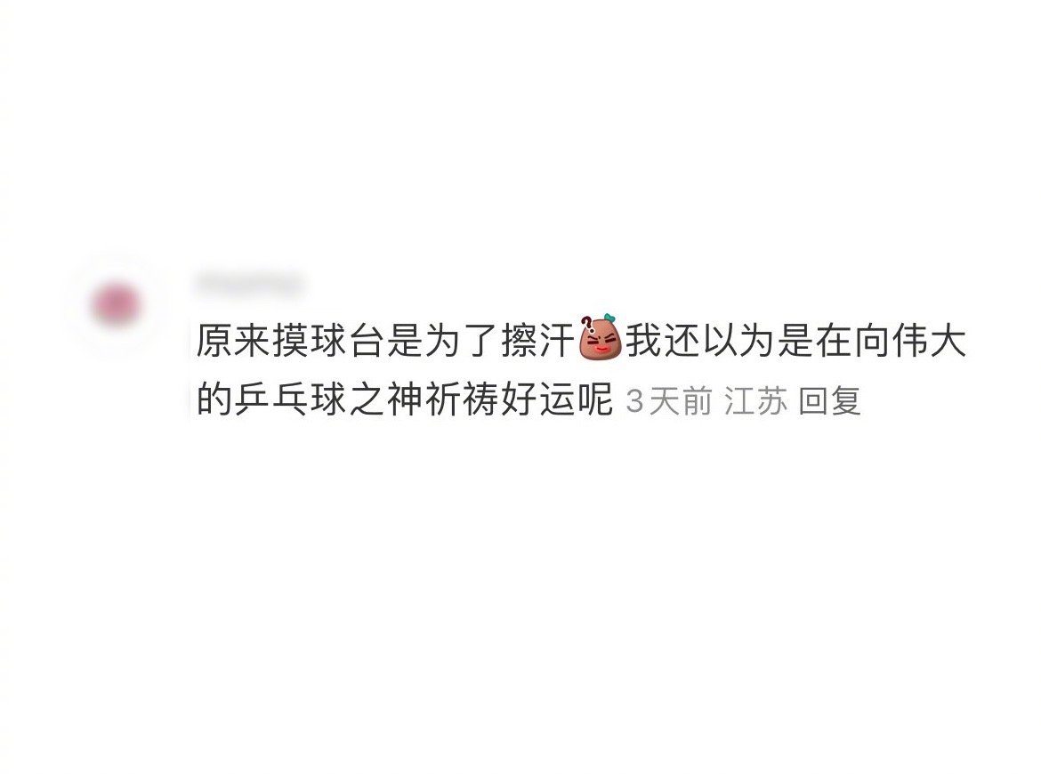 不好意思，我有个朋友也以为摸乒乓球台是某种神秘的东方仪式 ​​​