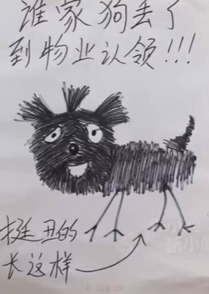 这物业一定学过抽象画，画的真传神 ​​​