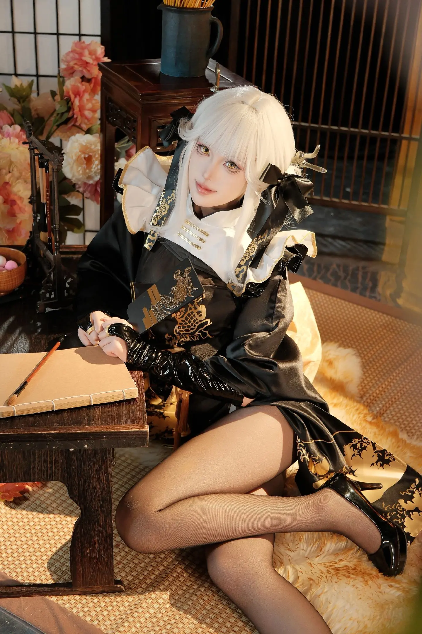 白兔的新衣服。美好日子～