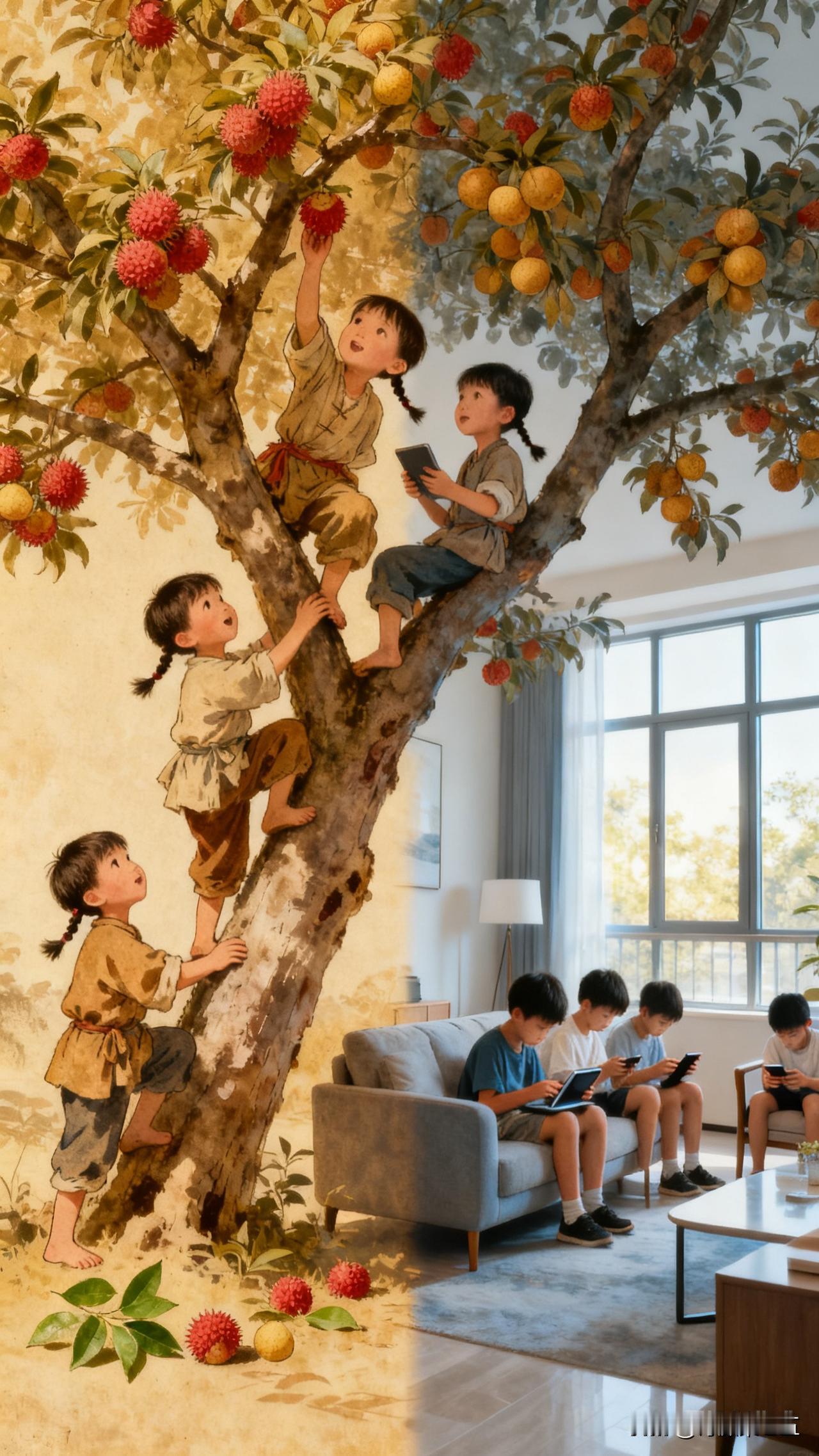 果树发出最后通牒:再不来偷果，我就烂在地里哦！
打油诗为原创，对话DS生成
今昔