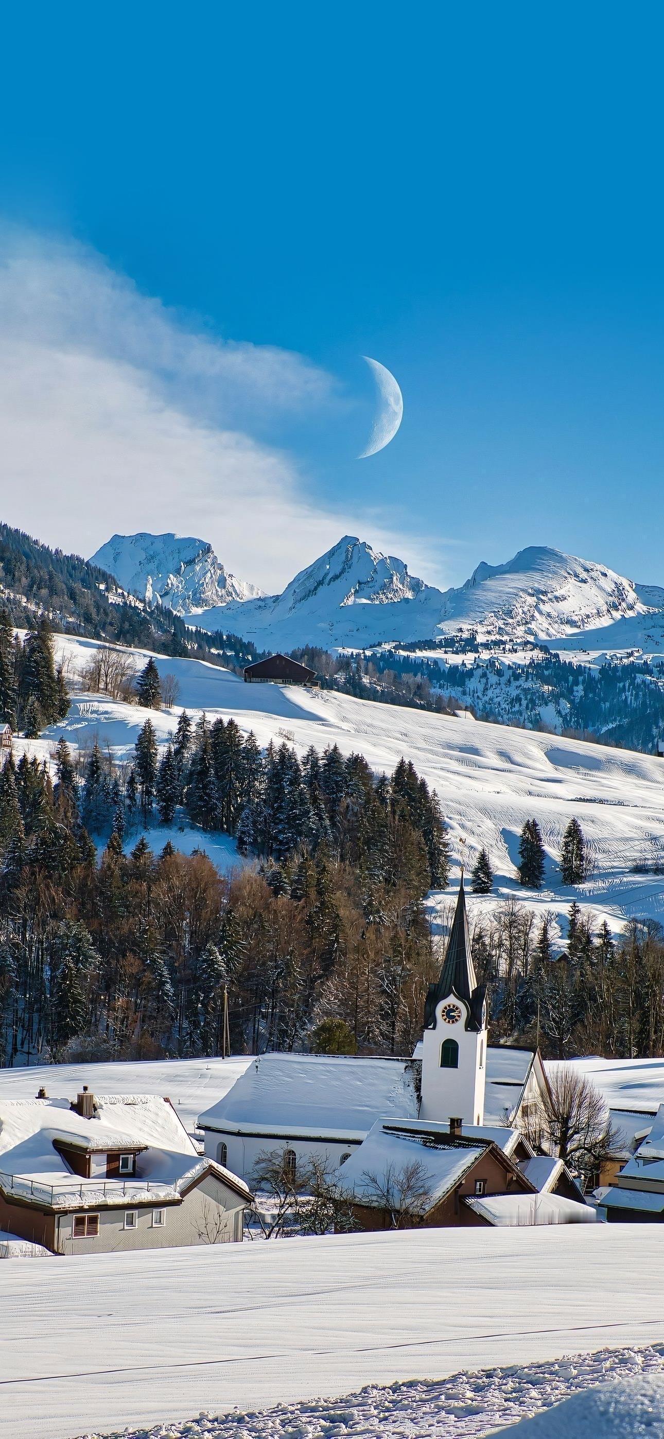 超高质量iPhone风景壁纸山峰 湖泊和蓝天 难道不属于我和我的灵魂 