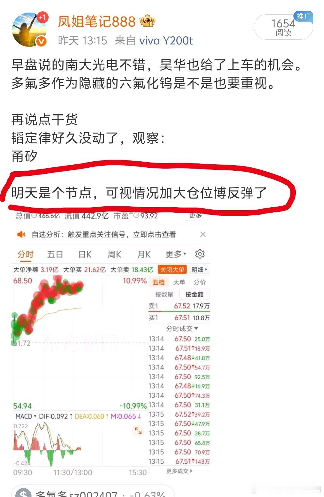 昨日提示加仓布局，今日市场迎来强势反弹。短期涨幅较大，建议保持理性，别上头哦！ 